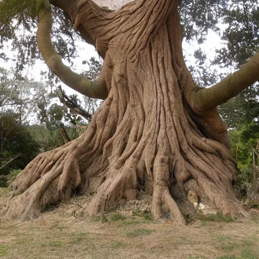 Image similar to a tree shaped like a man