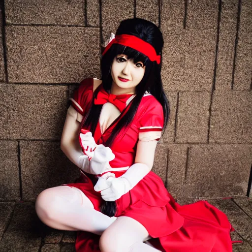 Image similar to reimu hakurei, iq 4, 1 5 0 mp, 5 0 mm, f 1. 4, iso 2 0 0, 1 / 1 6 0 s, natural light, adobe photoshop, adobe lightroom, photolab, affinity photo, photodirector 3 6 5