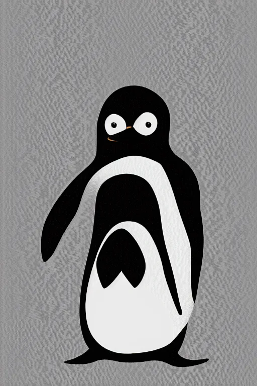 Image similar to minimalist boho style art of penguin, illustration, vector art