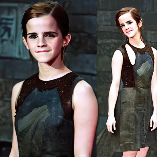 Image similar to Emma Watson. it the style of Studio Ghibli