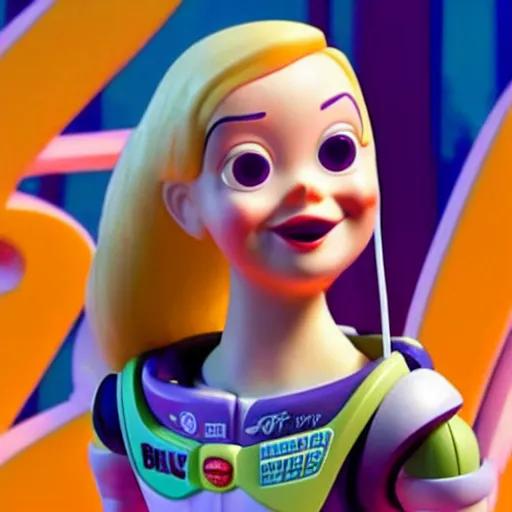Image similar to billie eilish in the movie toy story
