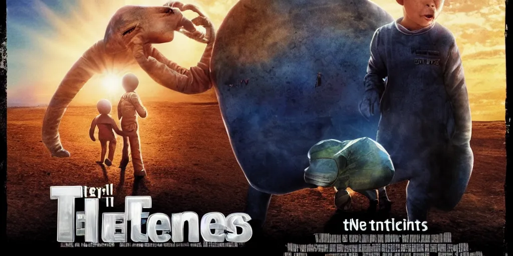 Image similar to movie poster for ET2 returns