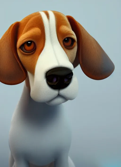 Prompt: beagle puppy, paul kidby, octane render, highly detailed, rim light, art, cinematic lighting, very coherent, hyper realism, high detail, 8 k