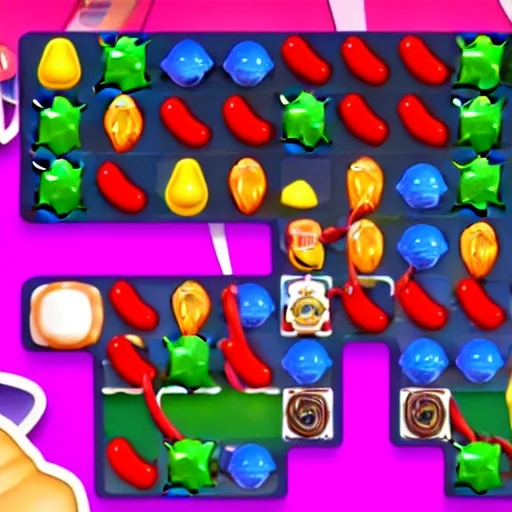 Image similar to candy crush and clash royale fusion