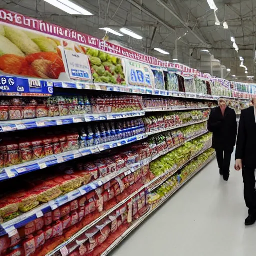 Prompt: Vladimir Putin Super Market, 8k, journalistic photo