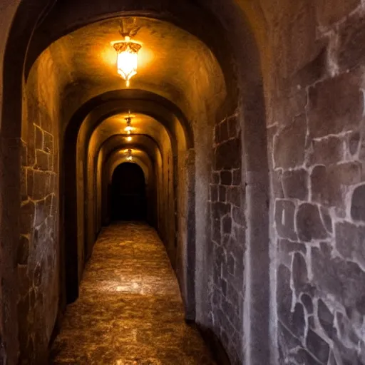 Image similar to the darkest hallway in the old castle