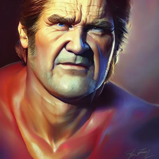 Prompt: beautiful Jack Burton by Stanley Artgerm Lau, WLOP, Rossdraws, Frank Frazetta, Andrei Riabovitchev, Marc Simonetti, trending on artstation.