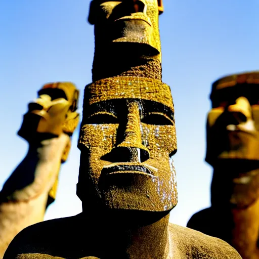 Image similar to Easter island head statue of Shaquille O'Neal