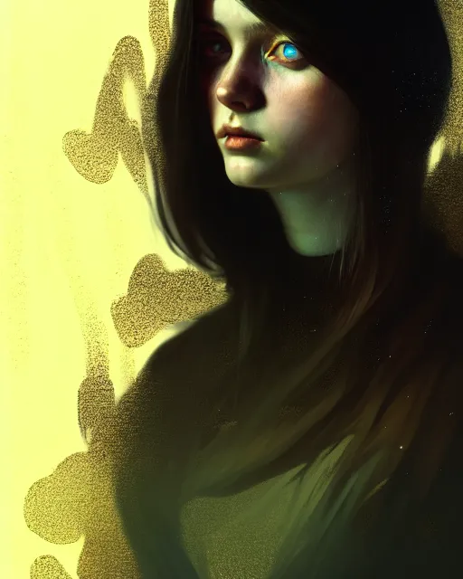 Image similar to young glitched woman, full body portrait, beautiful girl, dark, highkey, realistic, serov, surikov, vasnetsov, repin, kramskoi, uplight, insanely detailed, charlie bowater, tom bagshaw, octane rendered,, 8 k, unreal engine, illustration, trending on artstation, masterpiece