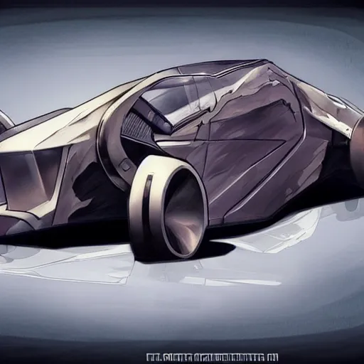 Image similar to dishonored art style retrofuturism car concept