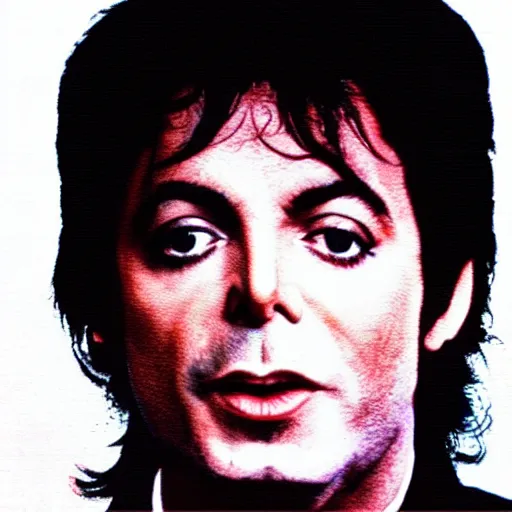 Prompt: paul mccartney!!! dancing on a still of michael jackson thriller music video, music video, mtv, vhs filter, 4 k remastered