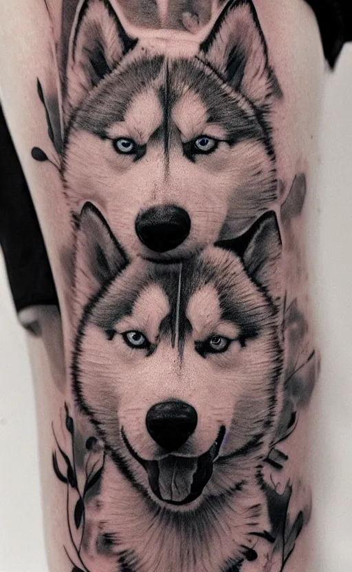 Husky tattoo design by whitefox94 on DeviantArt