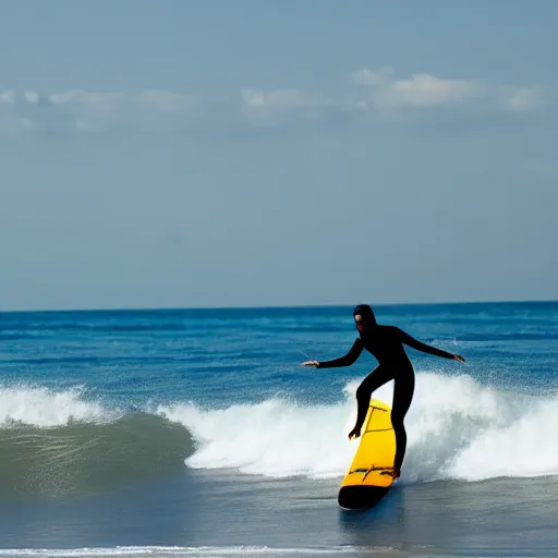 Image similar to surfer surfing a wave of space