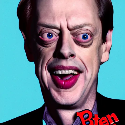 Prompt: Steve Buscemi in the style of SpongeBob