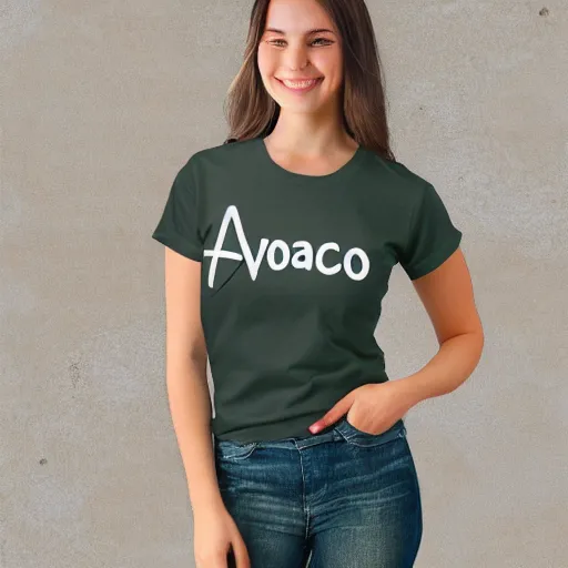 Image similar to avocado cupcake on shirt, aenami, alena