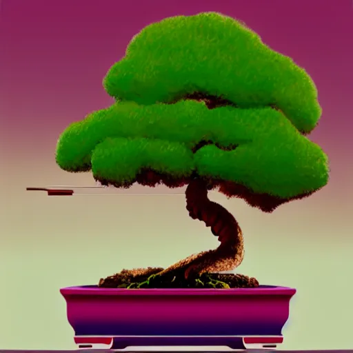 Image similar to bonsai tree! but minimalistic concept art by frank stella gilleard james whalen tom, colorful, soft light, trending on artstation, minimalism