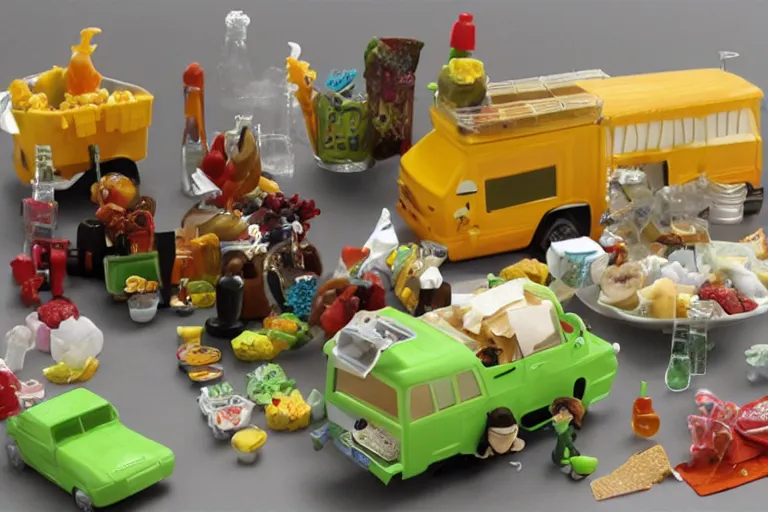 Prompt: breaking bad meal toys