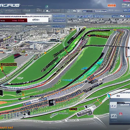 Image similar to a realistic detailed photo of a f 1 race circuit map