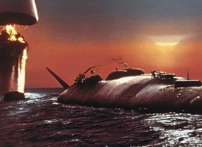 Image similar to scene from the 1 9 8 0 submarine spy thriller film the hunt for red october