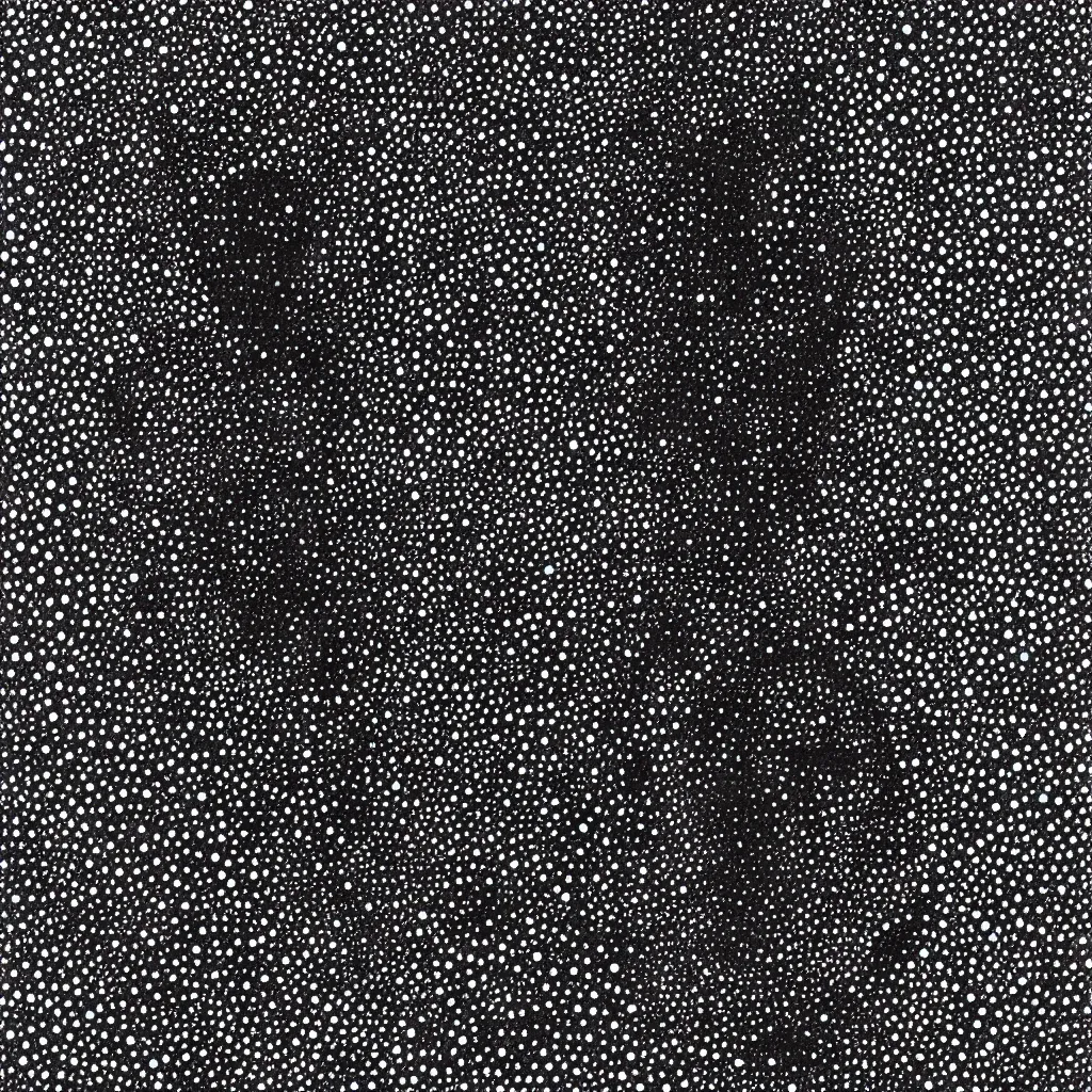 Image similar to face made out of planet, faceless people dark, dots, drip, stipple, pointillism, technical, abstract, minimal, style of francis bacon, asymmetry, pulled apart, cloak, hooded figure, made of dots, abstract, balaclava