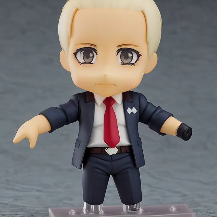 Prompt: an anime nendoroid!! figurine of (Joe Biden), fantasy, figurine , product photo