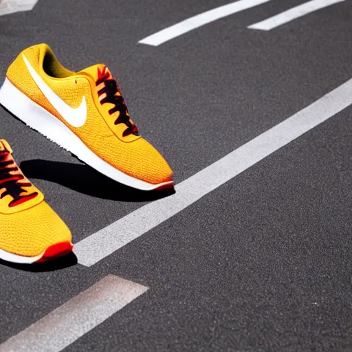 Image similar to photograph of a new nike collaboration with mcdonalds