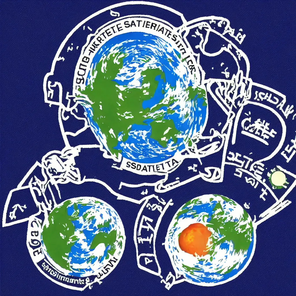 Image similar to centre for satellite data in environmental science logo mission patch