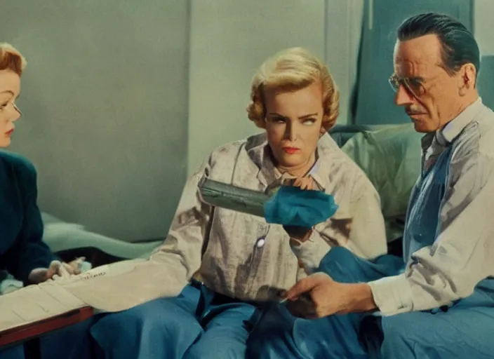 Image similar to a movie still from the 1955 musical Breaking Bad, in full technicolor, cinematic