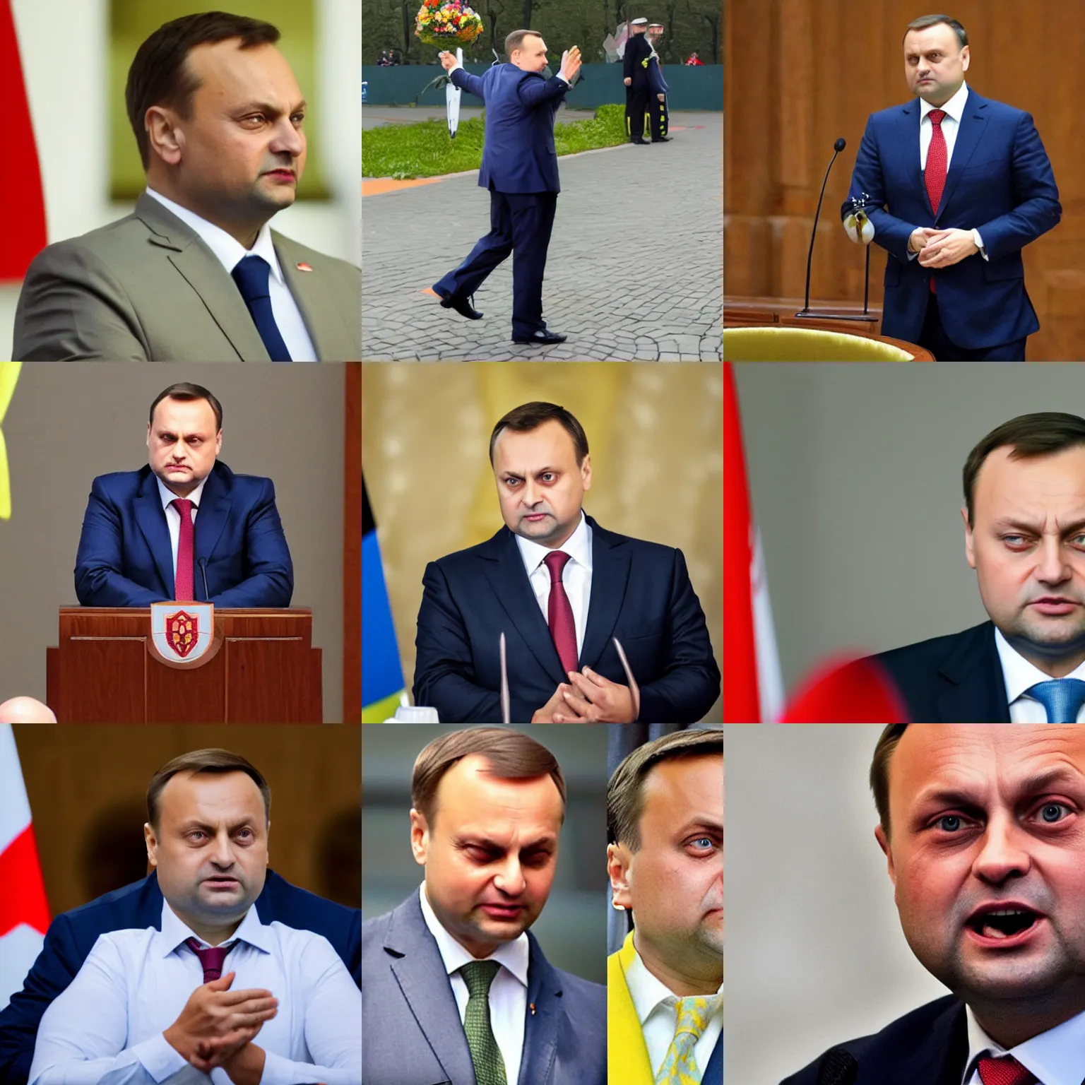 Prompt: Andrzej Duda with Pikachu face