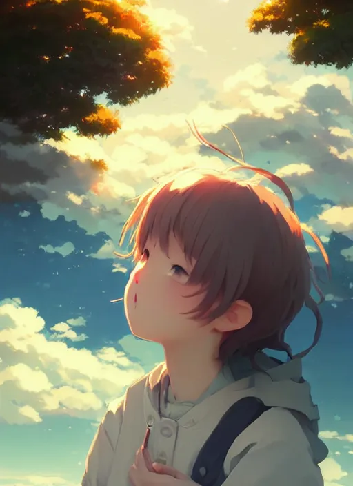 Image similar to portrait of a potato, cloudy sky background lush landscape illustration concept art anime key visual trending pixiv fanbox by wlop and greg rutkowski and makoto shinkai and studio ghibli