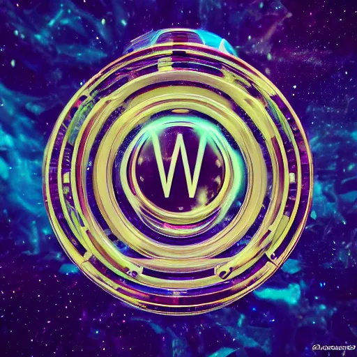 Image similar to a and w vaporwave logo, digital art, cosmic, 3 d high definition, trending on art station, photorealistic, high resolution, 8 k, octane, hyper detailed, insane details, intricate, elite, ornate, elegant trend, highly detailed and intricate, sharp focus, photography, unreal engine