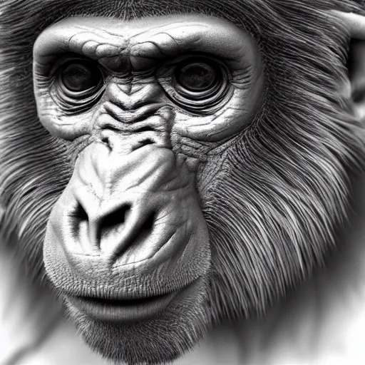 Prompt: “bored ape, UHD, hyperrealistic render, 4k, highly detailed, artstation”