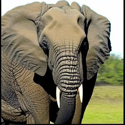 Image similar to t - rex!!!!!!!!! and elephant hybrid!!!!!!!!! animal