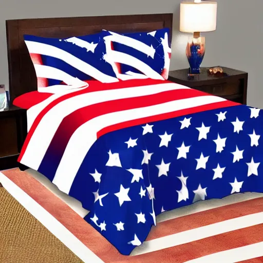 Image similar to american flag bedsheets