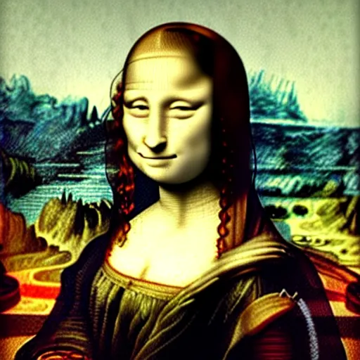 Image similar to Mona Lisa by Vincent Van Gogh