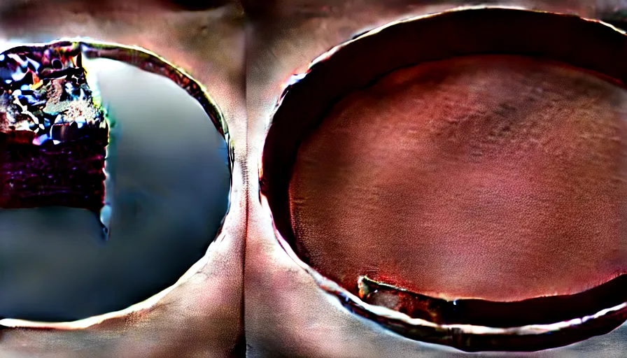 Prompt: a non-euclidean brownie pan, photo realistic, Raytracing, realistic reflections, HD, 4k, 8k, soft lighting