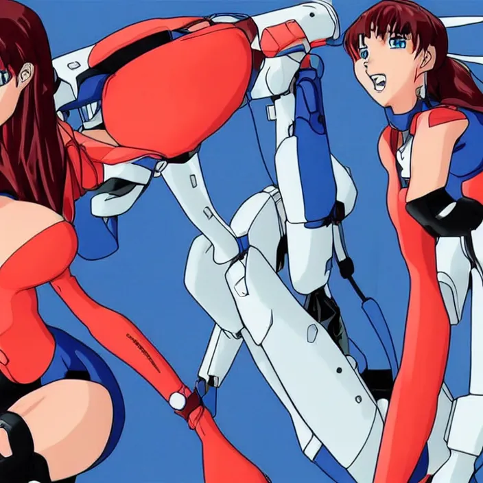 Image similar to megan fox in neon genesis evangelion