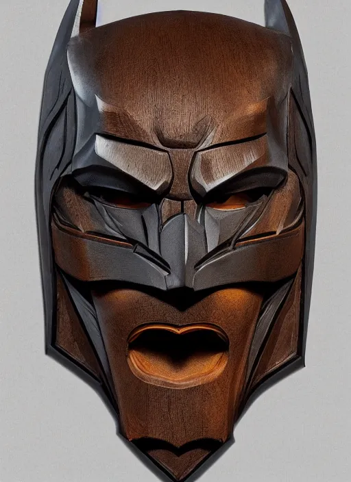 Image similar to high intricate bust of an batman carved from wood in baroque style, studio light, maria panfilova, andrea savchenko, mike kime, ludovic plouffe, qi sheng luo, oliver cook, trending on artstation