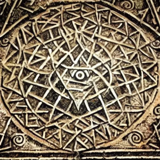 Prompt: ancient knowledge hidden in plain sight for centuries within occult symbols and mystic imagery that reveals powerful new secrets about humanity