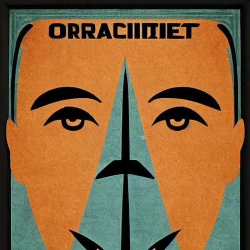 Image similar to esoteric orwellian art, nineteen eighty - four art deco, face, propaganda poster, totalitarian art