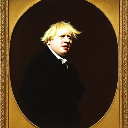 Image similar to portrait of boris johnson by goya