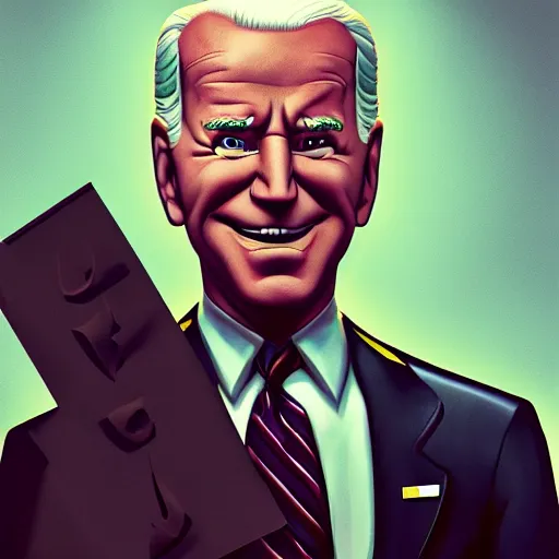 Image similar to joe biden charicature, dramatic lighting, cinematic, establishing shot, extremly high detail, photorealistic, cinematic lighting, artstation, style by disney pixar