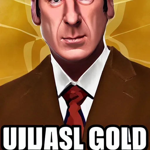 Prompt: Saul Goodman Clash Royale Card, ultra realistic