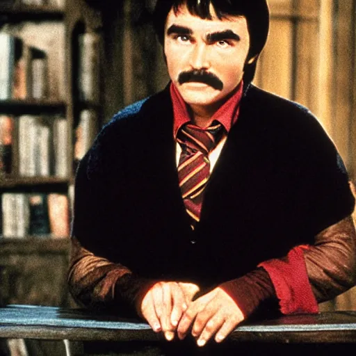 Prompt: burt reynolds as harry potter