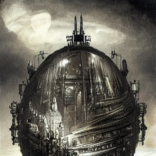 Image similar to enormous flying city in a faberge egg, sky, steampunk, fantasy art, masterpiece, hugh ferriss, digital, peder balke