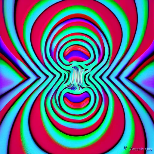 Image similar to trippy optical illusion by victor vasarely, dan mumford, op art, illusion, metal shaded