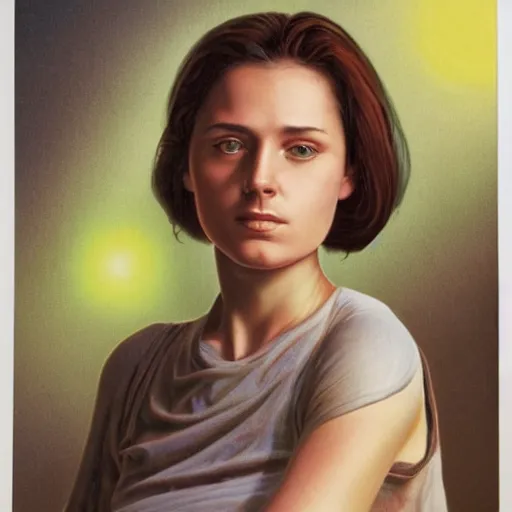 Prompt: photo of young woman by barclay shaw