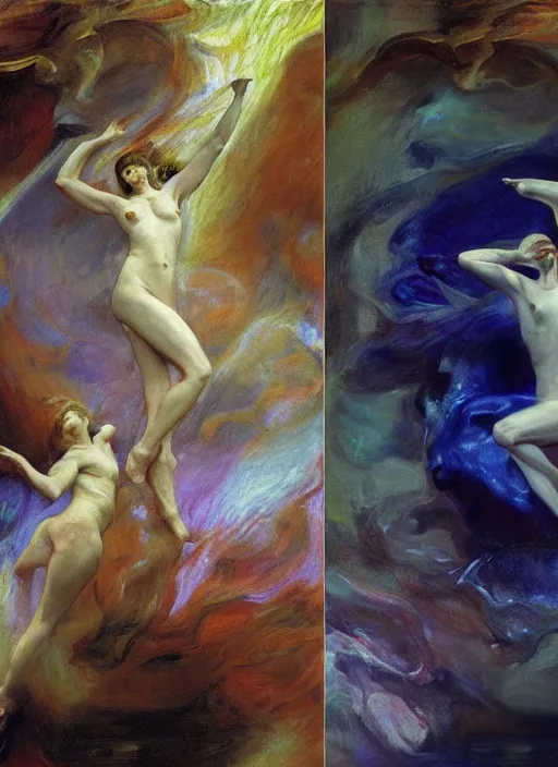 Image similar to abiogenesis, by john singer sargent and agostino arrivabene and joaquin sorolla