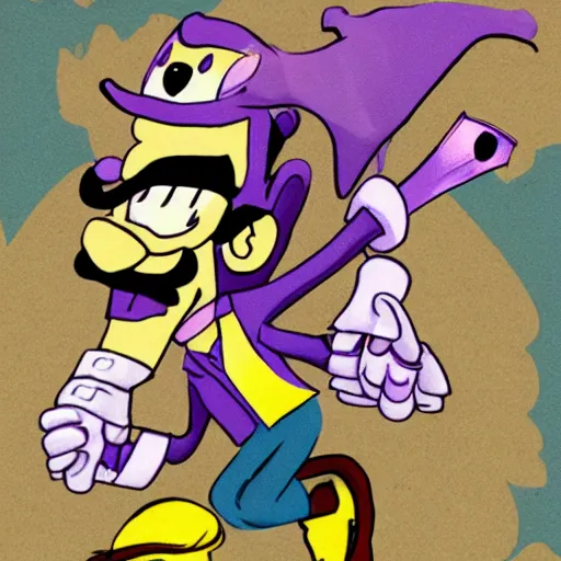 Image similar to waluigi demonology