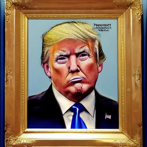 Image similar to portrait of Donald Trump by Jon McNaughton